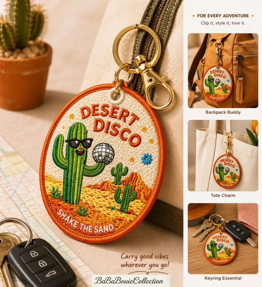 Desert Disco Cactus Keychain – Shake the Sand